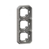  Support plaque encastr 3 post 
