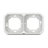  Support plaque encastr 2 post 