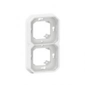  Support plaque encastr 2 post 