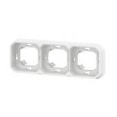  Support plaque encastr 3 post 