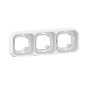  Support plaque encastr 3 post 