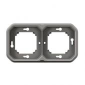 Support plaque 2 postes Plexo 