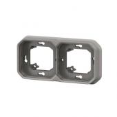  Support plaque 2 postes Plexo 