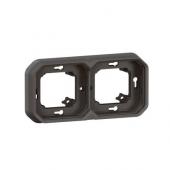  Support plaque 2 postes Plexo 