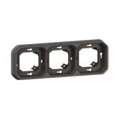  Support plaque 3 postes Plexo 