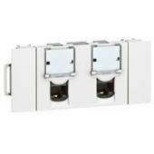  Prise 2xRJ45 cat6 FTP Mosaic S 