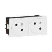  Prise 2x2P+T Surface Mosaic Li 