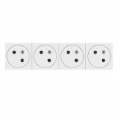  Prise 4x2P+T Surface Mosaic Li 