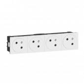 Prise 4x2P+T Surface Mosaic Li 