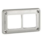  Plaque de finition 2 postes - 