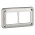  Plaque de finition 2 postes - 