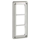  Plaque de finition 3 postes - 
