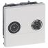  Prise TV-R Mosaic 2 modules po 