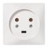  Socle 2P+T  vis avec clips d 