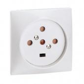  Socle 3P+N+T  vis avec clips 