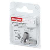  Lot de 2 fiches m�les t�l�visi 