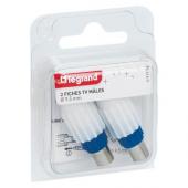  Lot de 2 fiches mles tlvisi 