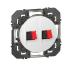  Prise haut-parleur double doox 
