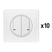  Lot de 10 interrupteurs double 