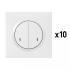  Lot de 10 interrupteurs double 