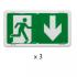  Pack 3 BAES d'vacuation saill 
