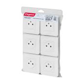  Lot de 6 prises de courant Sur 