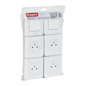  Lot de 2 va-et-vient et 4 pris 