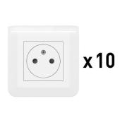  Lot de 10 prises de courant Su 