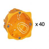 Lot de 40 botes d'encastremen 