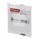  Plaque Mosaic 2 modules blanc 
