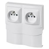  Cadre saillie 2 postes avec 2 