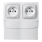  Cadre saillie 2 postes avec 2 