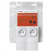  Cadre saillie 2 postes avec 2 