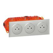  Kit triple prise de courant 2P 