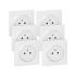  Lot de 6 prises de courant 2P+ 