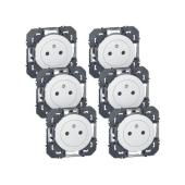  Lot de 6 prises de courant ave 