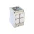 Support pour 4 connecteurs RJ4 