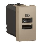  CHARGEUR 1 MODULE 2 PRISES USB 