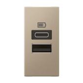  CHARGEUR 1 MODULE 2 PRISES USB 