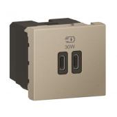  CHARGEUR DOUBLE USB 2 MODULES 