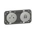  Prises 2P+T Surface + Prises 2 