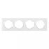  Plaque carre dooxie 4 postes 