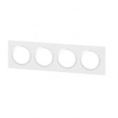  Plaque carre dooxie 4 postes 