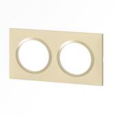  Plaque carre dooxie 2 postes 
