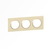  Plaque carr�e dooxie 3 postes 