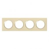  Plaque carre dooxie 4 postes 