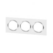  Plaque carre dooxie 3 postes 