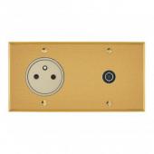  Prise 2P+T 16A 250V + Prise TV 