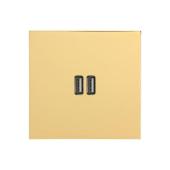  Prise Double USB 3A - Epure Or 