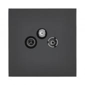  Prise TV-FM-SAT - Epure Noir M 